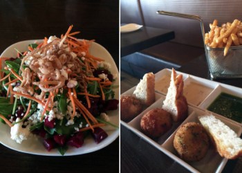 The Arugula Salad and the TMP Sampler at That Meetball Place