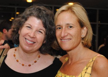 Southampton Writers Conference faulty members Meg Wolitzer and Melissa Bank.