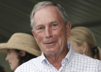Michael Bloomberg at the 2013 Hampton Classic Horse Show.
