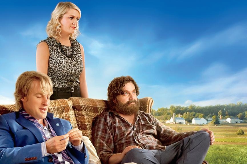 Owen Wilson, Amy Poehler and Zach Galifianakis in "Are You Here."