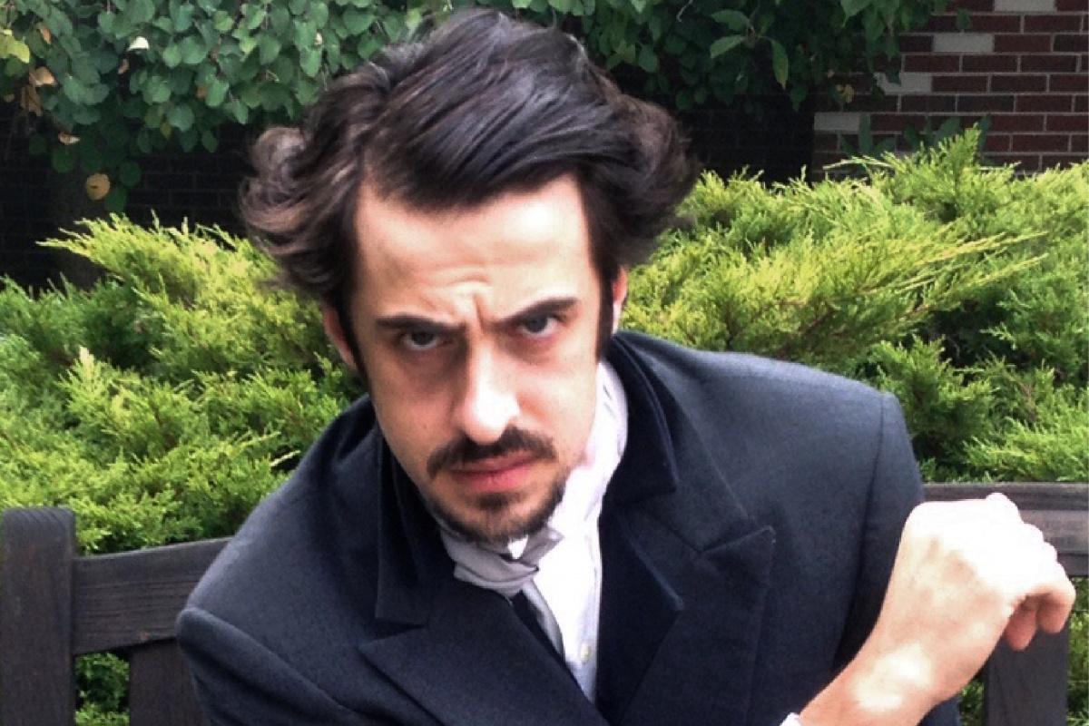 Darren St. George as Edgar Allan Poe for the Edgar Allan Poe Festival