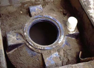 A septic tank being installed. Photo credit: epa.gov