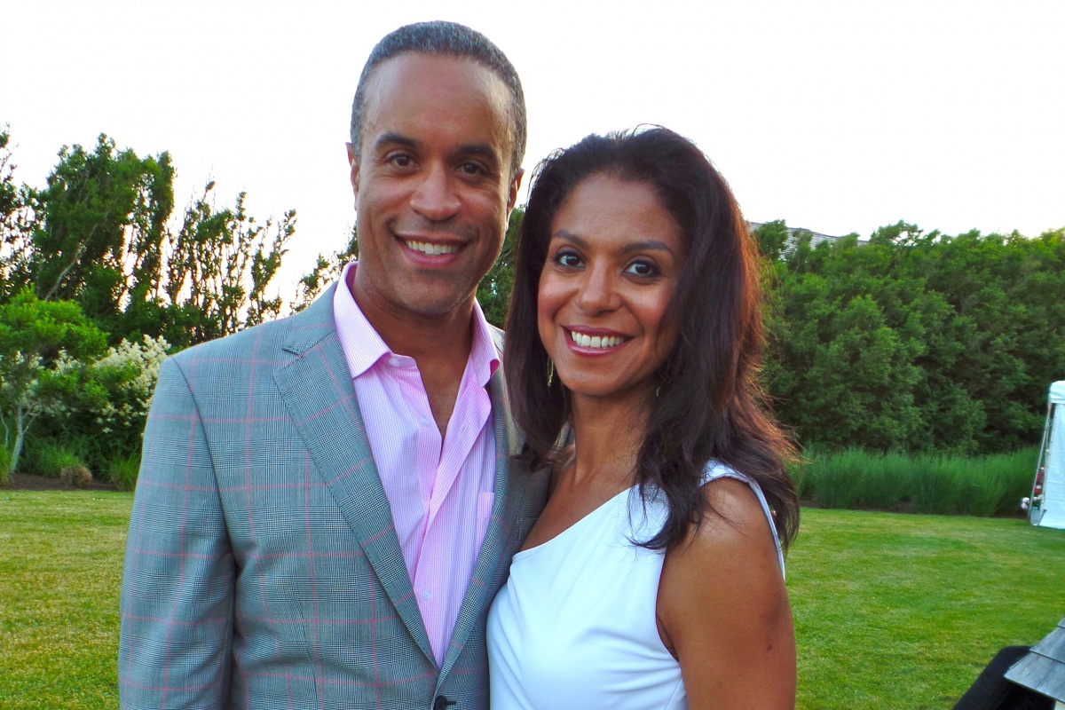 Maurice and Andrea Dubois at a Phoenix House benefit in East Hampton, June 2014.