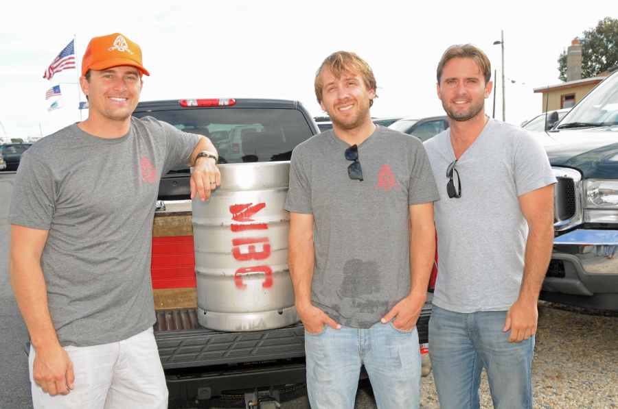 Montauk Brewing Company co-owners Joe Sullivan, Eric Moss and Vaughan Cutillo.