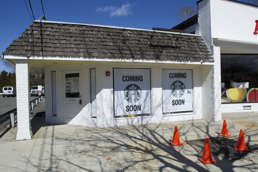 Starbucks prepares to open in Southampton Village.