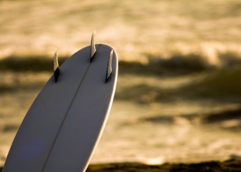 surfboard on the beach