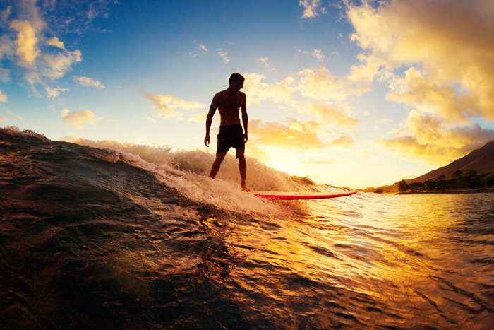 surfer sunset