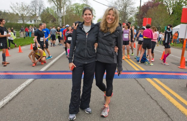 The Bridgehampton Half-Marathon Race Directors Amanda Moszkowski and Diane Weinberger.