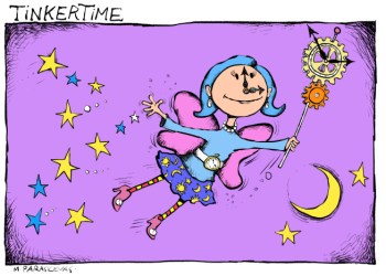 Tinkertime cartoon by Mickey Paraskevas