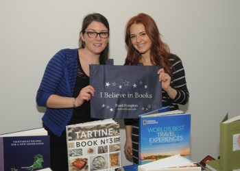 Elizabeth Tupper and Taylor Berry let everyone know that BookHampton believes in books