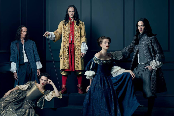 The cast of "Versailles" on Netflix