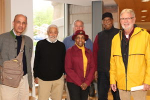 Bryant Mason, artist Reynold Ruffins, Jerome Toi, Gloria Primm-Brown, Nat Brown, Neil Sluvin