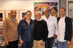 Family love: Curtis Cave, Lynn Cave, Reynold Ruffins, Ben Ruffins, Todd Ruffins