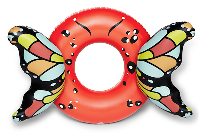 Butterfly pool float: Inflates over 4 feet wide. $40.