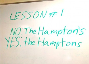 Hamptons Spelling and Grammar The Hamptons