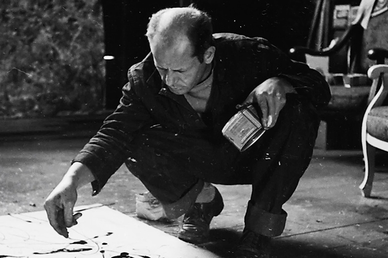 Jackson Pollock painting in "Masterworks: Expert Voices"
