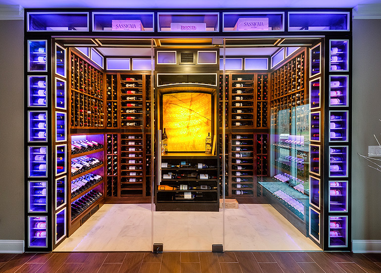 modern Joseph & Curtis wine cellar