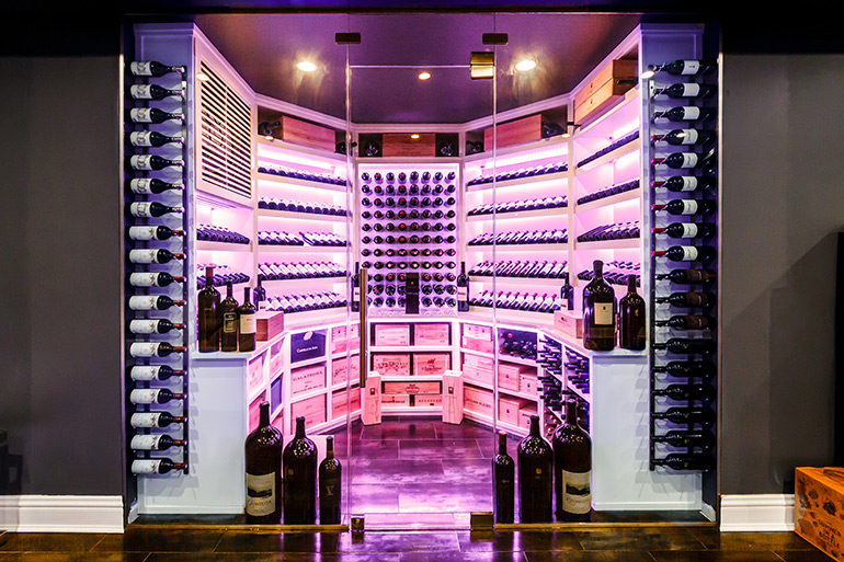 modern Joseph & Curtis wine cellar