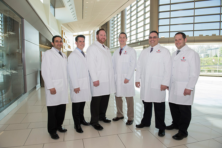Drs. Nick Patel, Peter Ottavio, Francis DOrazi, Keith Harris, Mario Solomita and Yuval Hiltzik of New York Pulmonary Consultants