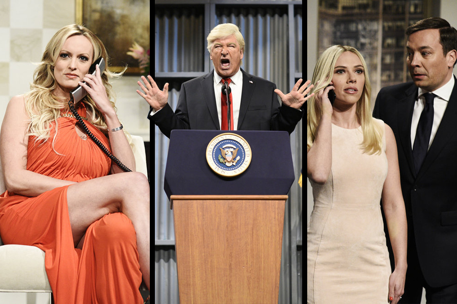 SNL Cold Open with Stormy Daniels, Alec Baldwin, Scarlett Johansson, Jimmy Fallon