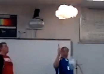 Science teacher fire fail