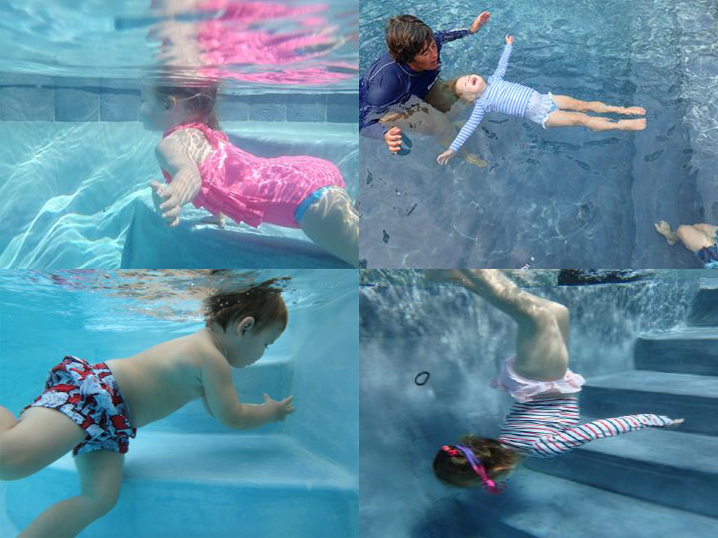 Young children learning to swim, Photo: Vicki Bonaguro, Photo: Courtesy Art of Swimming