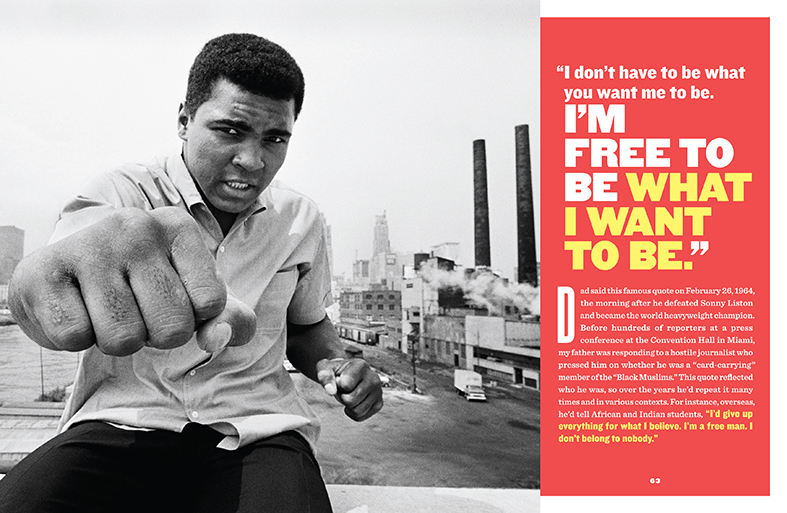 A page out of "Ali on Ali," Photo: Courtesy Workman
