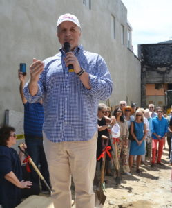 Sag Harbor Partnership President Nick Gazzolo says a few words
