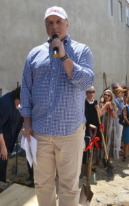 Sag Harbor Partnership President Nick Gazzolo says a few words