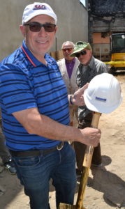 Sag Harbor committee chair, Michael Namer ready to break ground.