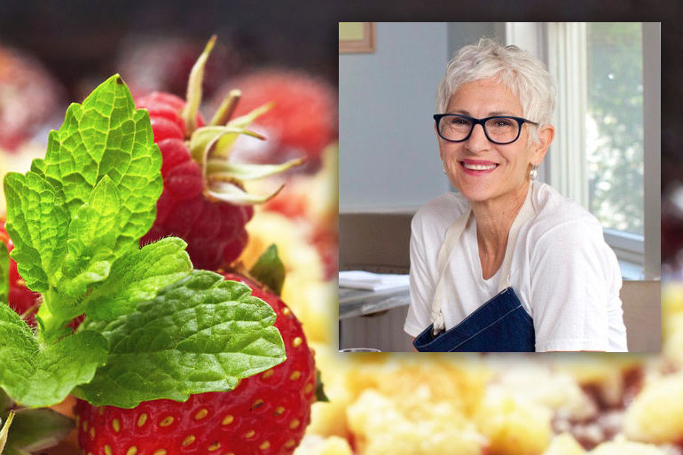 Claudia Fleming is making Strawberry Rhubarb Cobbler on CBS News Sunday