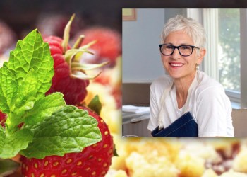 Claudia Fleming is making Strawberry Rhubarb Cobbler on CBS News Sunday