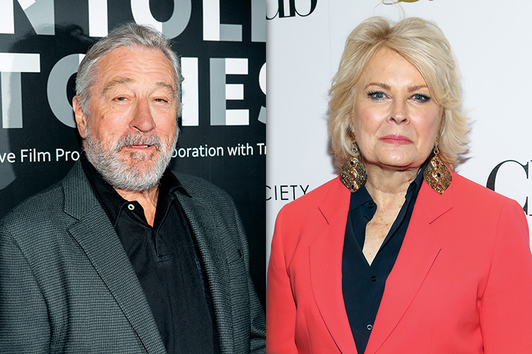 Hollywood's newest "stars," Robert De Niro and Candice Bergen