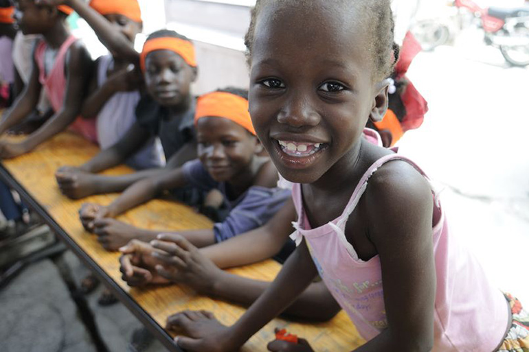 Schoolchildren in Haiti