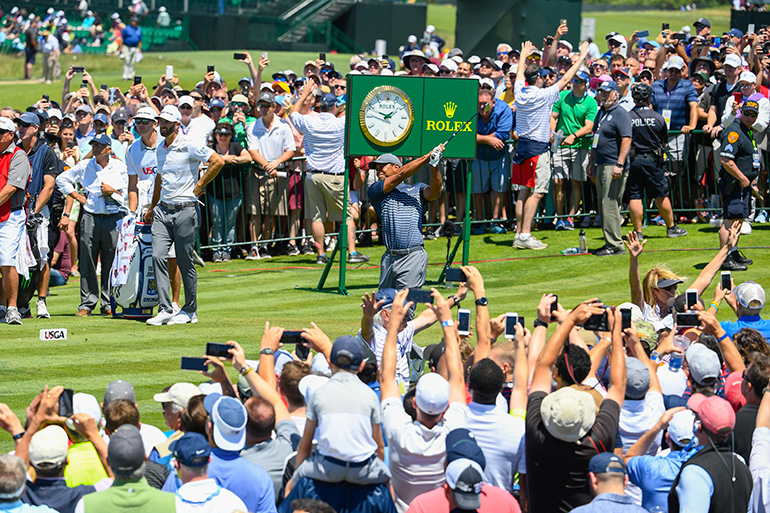 Tiger Woods at the 2018 U.S. Open