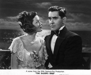 Gene Tierney and Tyrone Power in "Razor's Edge"