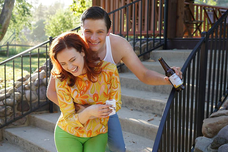 Emily Goss and Brett Dier in "Snapshots"