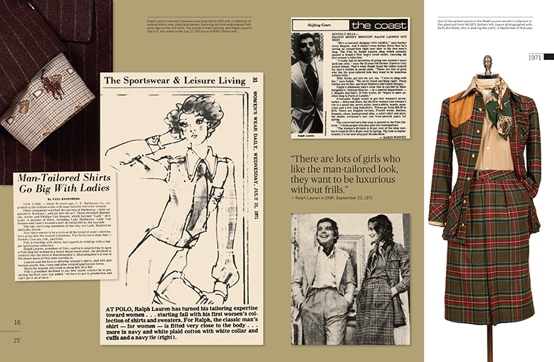 A page from 'WWD: 50 Years of Ralph Lauren' Courtesy Rizzoli