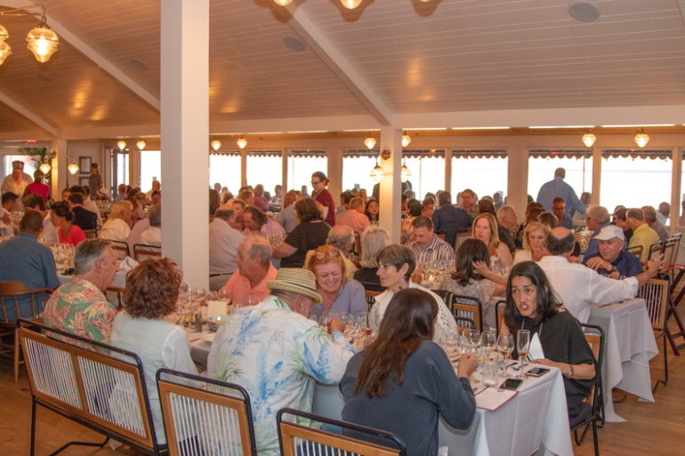 Guests revel in the night's dinner