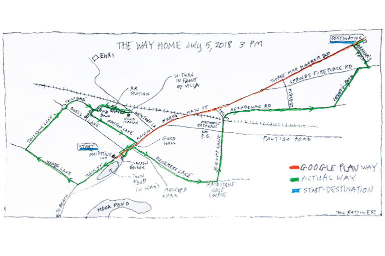 Dan's East Hampton traffic map