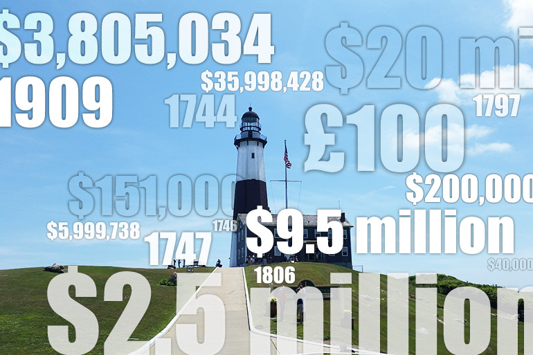 Montauk Lighthouse by the numbers