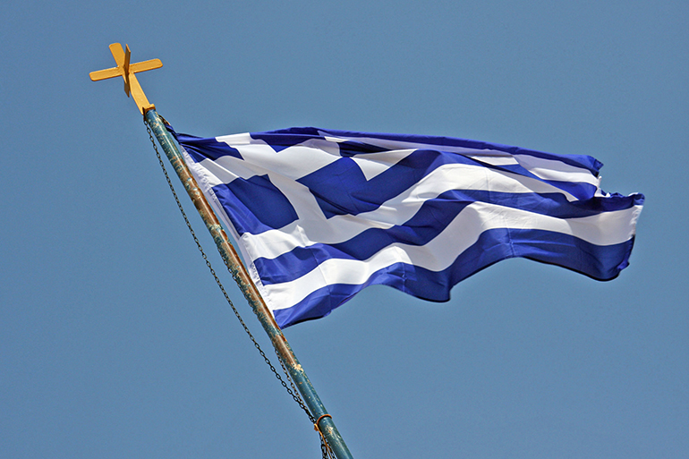 The flag of Greece, Photo: Rainer Puster/123RF