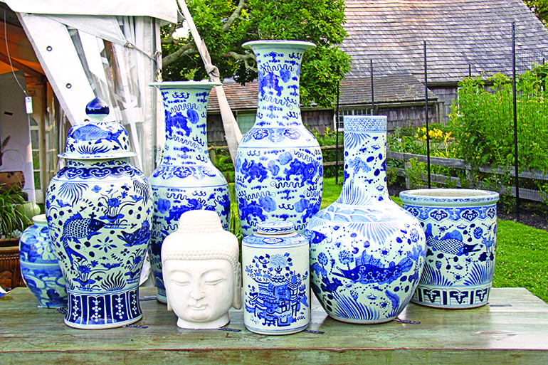 The Pagoda Red booth at East Hampton Antiques Show, Photo: Courtesy East Hampton Historical Society