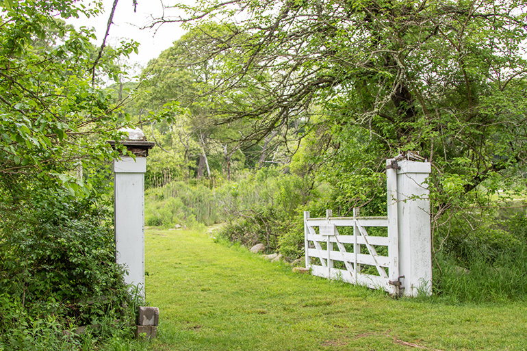 Gate at Sylvester Manor