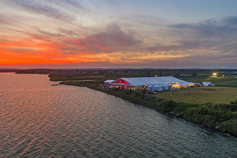 Dan's GrillHampton and Taste of Two Forks sit right next the beautiful Mecox Bay, Photo: James Katsipis