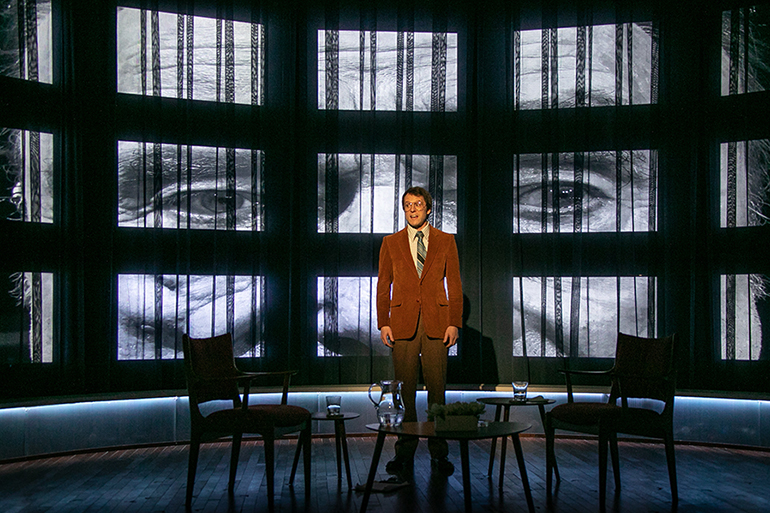 Christian Conn delivers the powerful final monologue, Photo: Lenny Stucker