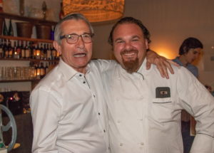 Enzo Morabito of the Douglas Elliman Morabito Team with Chef Arie Pavlou