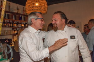 Enzo Morabito of the Douglas Elliman Morabito Team with Chef Arie Pavlou