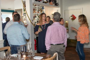 Guests sipping cocktails as they enjoyed the newly expanded restaurant space