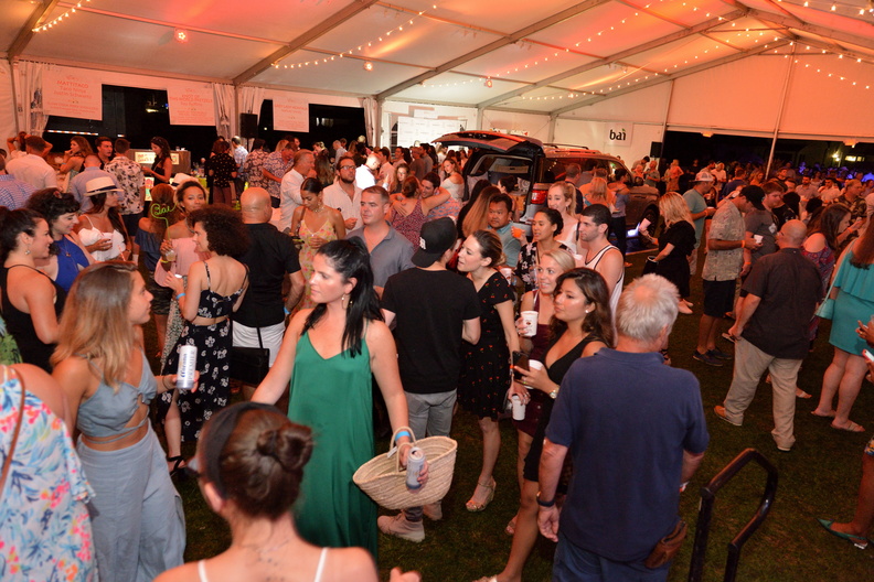 Guests enjoying the music of DJ Hannah Bronfman